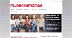 Desktop Screenshot of funkinform.de