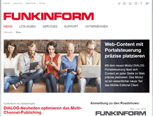 Tablet Screenshot of funkinform.de